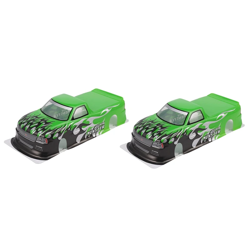 2X для 1/10 RC Car Venom T-10 PVC Окрашенный корпус кузова 1/10 RC Car Pick Up Truck ширина 205 мм Колесная база 255 мм, зеленый
2X для 1/10 RC Car Venom T-10 PVC Окрашенный корпус кузова 1/10 RC Car Pick Up Truck ширина 205 мм Колесная база 255 мм, зеленый