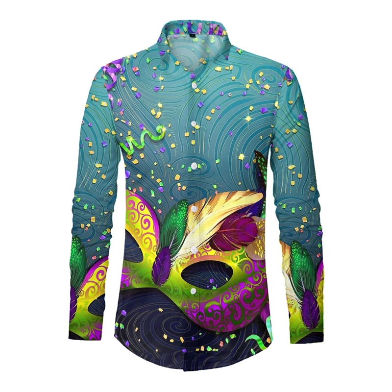 Fashion Men's Designer Mask Party 3D Print Men's Shirt Lapel Large Size Casual Dot Print Long Sleeve Tops Shirts Streetwear Tees
Fashion Men's Designer Mask Party 3D Print Men's Shirt Lapel Large Size Casual Dot Print Long Sleeve Tops Shirts Streetwear Tees