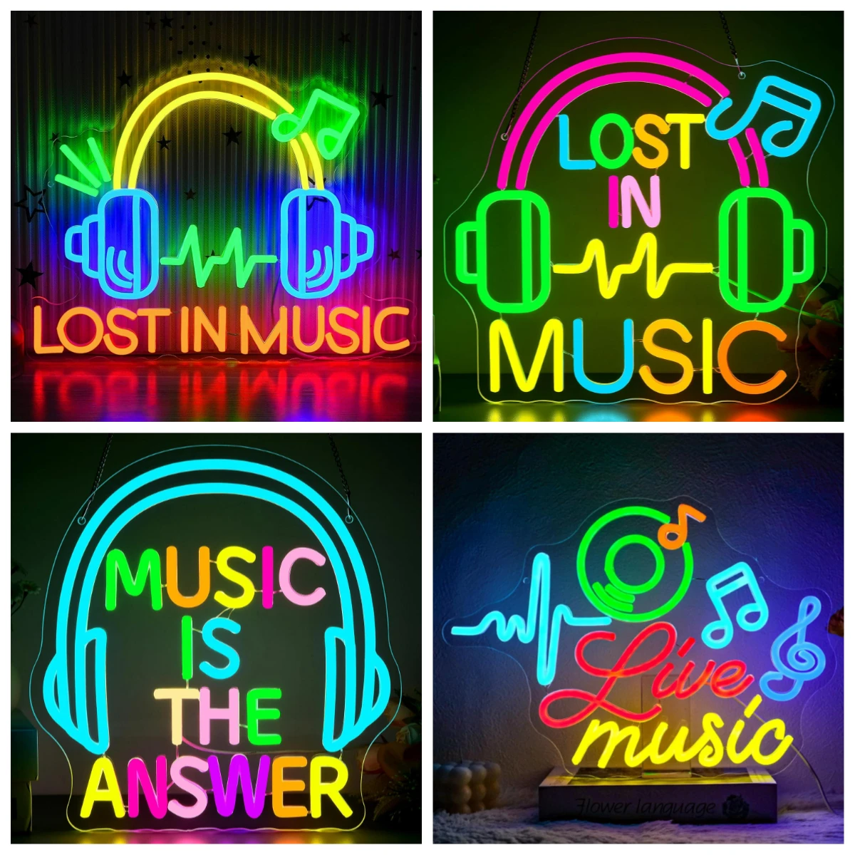 Music Themed Neon Sign Dimmable LED Light with Headphone Design for Bedroom Bar Pub Club Party Game Room Aesthetic Wall Decor
Music Themed Neon Sign Dimmable LED Light with Headphone Design for Bedroom Bar Pub Club Party Game Room Aesthetic Wall Decor