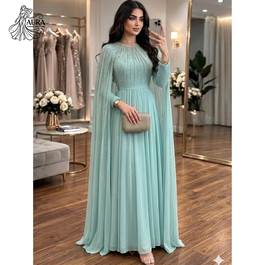 Aura Shawl Robe Designer Luxe Elegant Woman Dress Custom Made Women's Evening Dresses 2026 Luxury Dresses for Prom Round Neck
Aura Shawl Robe Designer Luxe Elegant Woman Dress Custom Made Women's Evening Dresses 2026 Luxury Dresses for Prom Round Neck