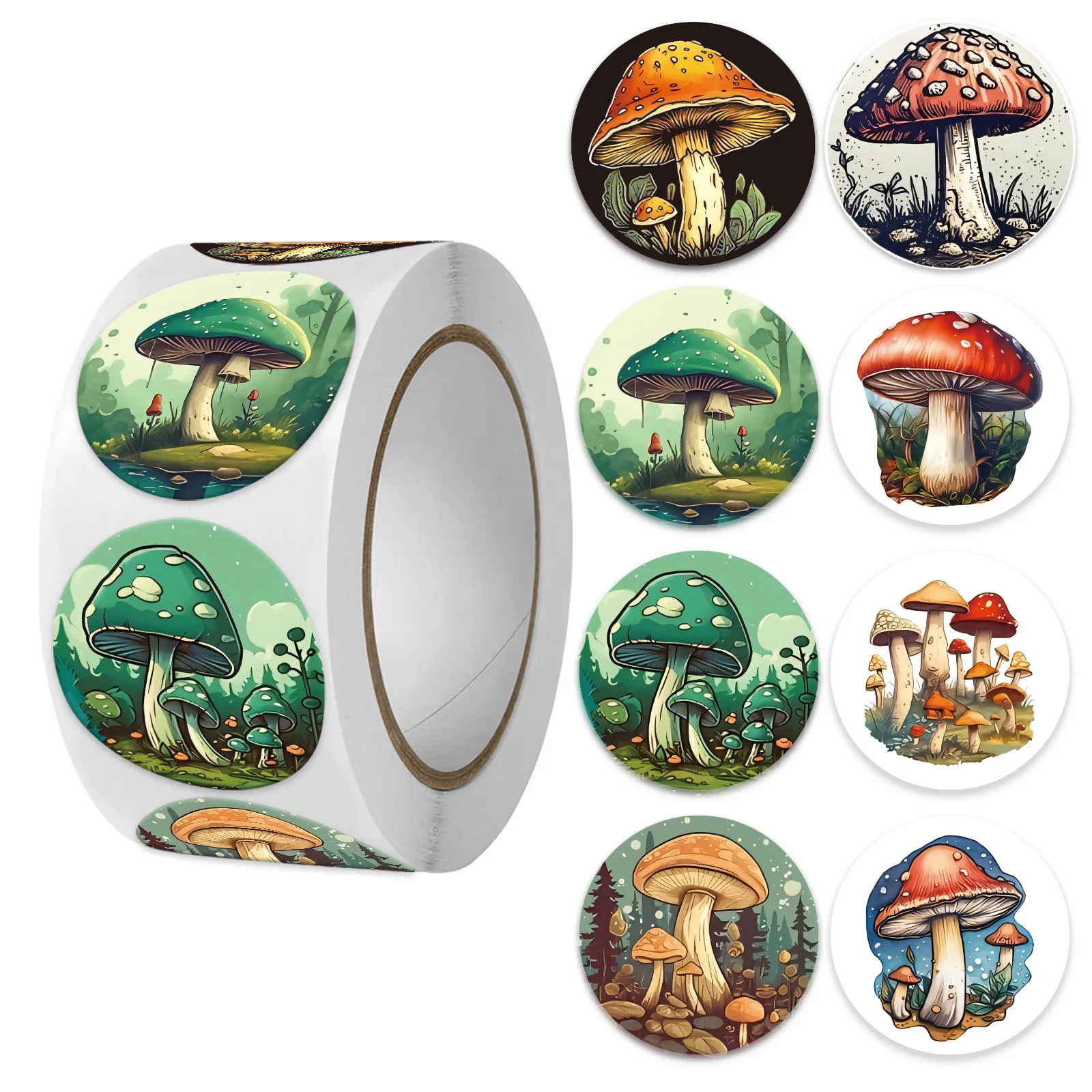 500pcs/Roll Mushroom Plant Cartoon Round Sealing Sticker DIY PVC Laptop Decals Decoration Stiker Reward Gift Toys
500pcs/Roll Mushroom Plant Cartoon Round Sealing Sticker DIY PVC Laptop Decals Decoration Stiker Reward Gift Toys
