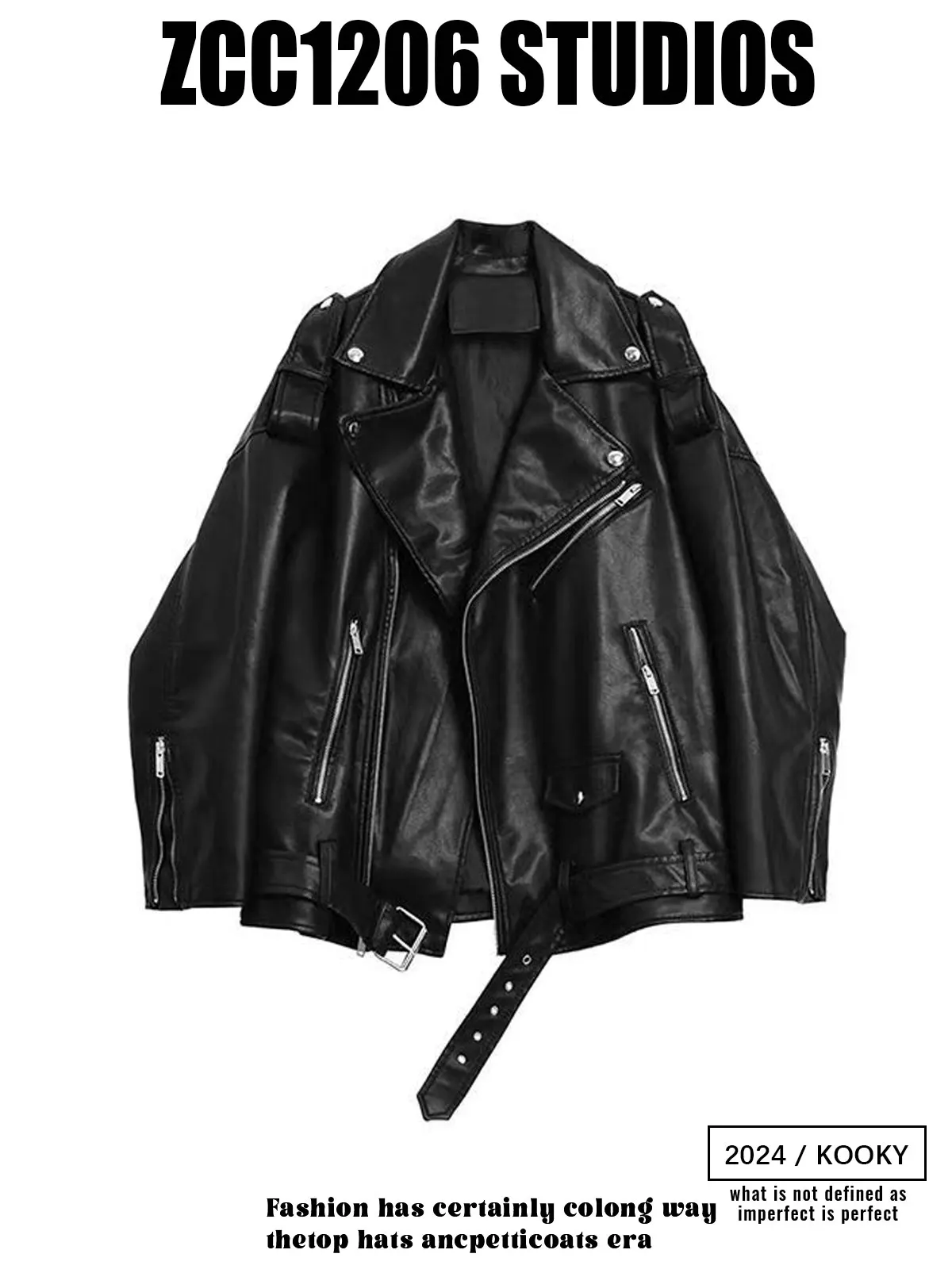Retro American Vibe Motorcycle PU Leather Jacket Loose Street Style Design for Couples Unisex Long Sleeve Zipper Closure
Retro American Vibe Motorcycle PU Leather Jacket Loose Street Style Design for Couples Unisex Long Sleeve Zipper Closure