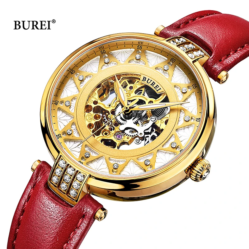 BUREI Brand Luxury Mechanical Watch for Women Ladies Fashion Sapphire Automatic Movement Wristwatches 50m Waterproof Reloj Mujer
BUREI Brand Luxury Mechanical Watch for Women Ladies Fashion Sapphire Automatic Movement Wristwatches 50m Waterproof Reloj Mujer