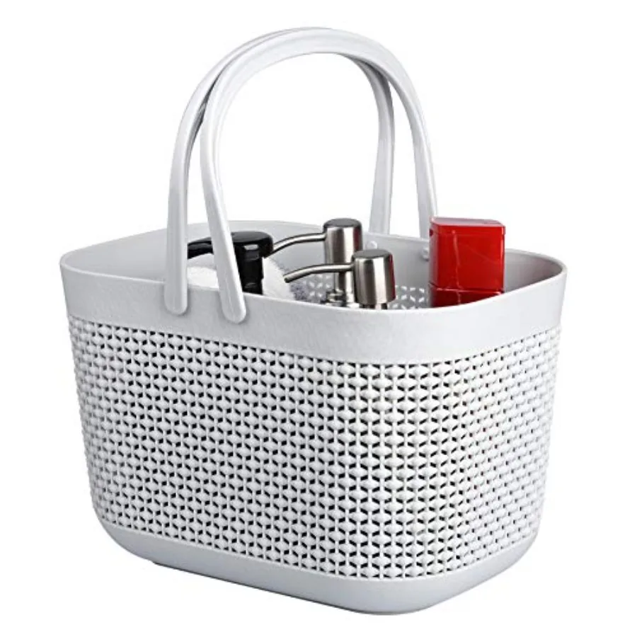 Plastic Organizer Storage Baskets with Handles, Shower Caddy Bins Organizer for Bathroom and kitchen
Plastic Organizer Storage Baskets with Handles, Shower Caddy Bins Organizer for Bathroom and kitchen