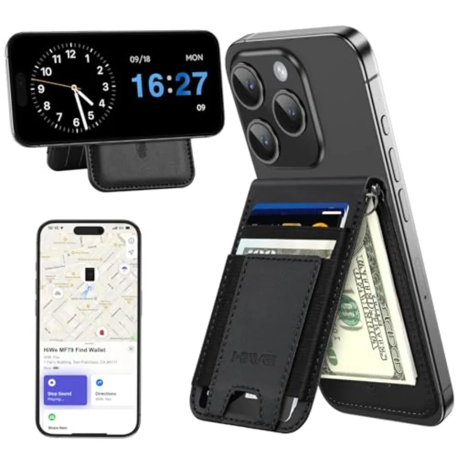 for MagSafe Wallet Stand with Money Clip Anti-Lost Magnetic Wallet for iPhone 17/16/15/14/13/12 Series Works with Apple Find My
for MagSafe Wallet Stand with Money Clip Anti-Lost Magnetic Wallet for iPhone 17/16/15/14/13/12 Series Works with Apple Find My