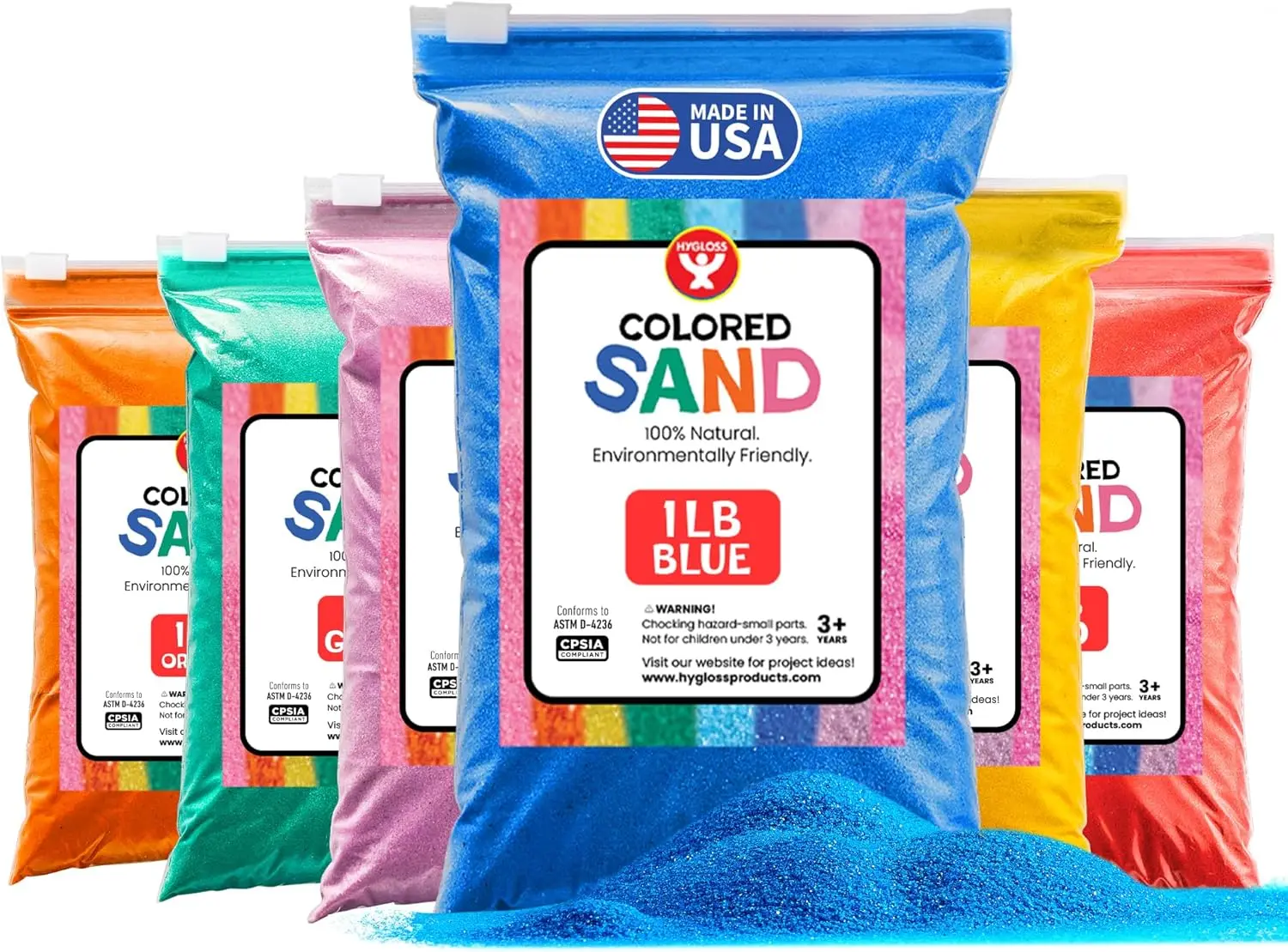 6 Color Fine Sand Art Kit - 1 lb Sensory Play for Kids Ages 3+
6 Color Fine Sand Art Kit - 1 lb Sensory Play for Kids Ages 3+