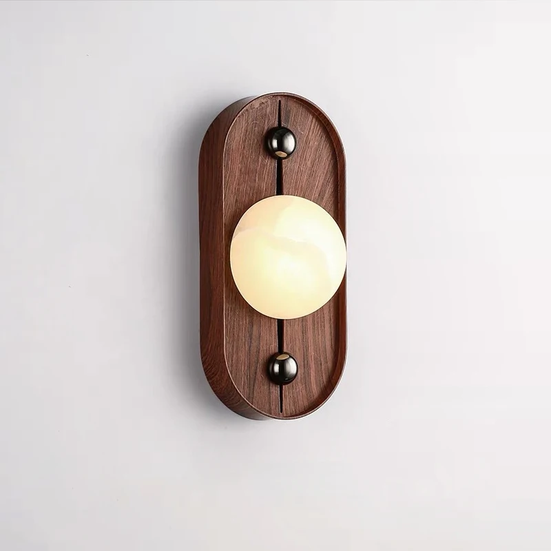 Wall lamp bedroom bedside modern solid wood living room background wall light marble style corridor aisle porch decorative light
Wall lamp bedroom bedside modern solid wood living room background wall light marble style corridor aisle porch decorative light