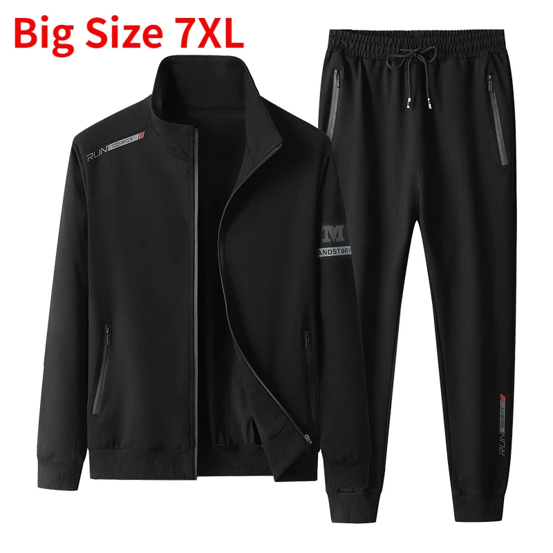 Spring Autumn Men Casual Sports Joggers 2 Pieces Tracksuit Sets Mens Sportswear Prints Suits Sweatpants Jacket Male Big Size 7XL
Spring Autumn Men Casual Sports Joggers 2 Pieces Tracksuit Sets Mens Sportswear Prints Suits Sweatpants Jacket Male Big Size 7XL