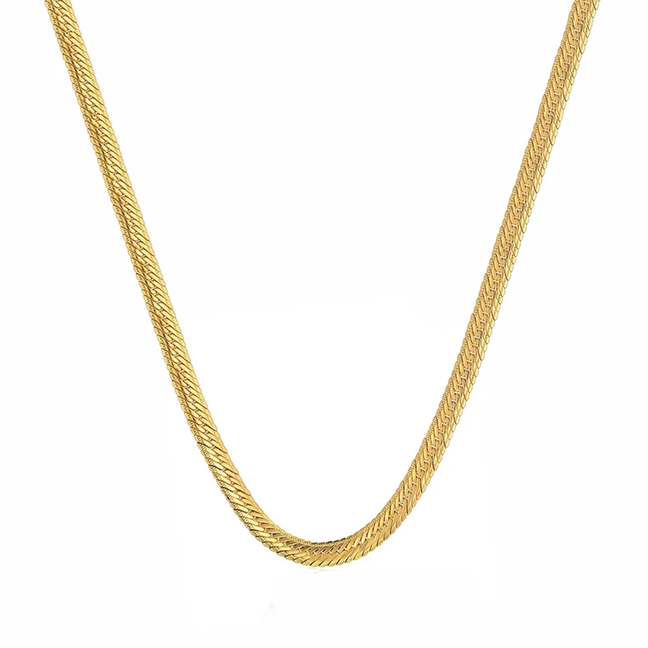 New 25-28 Inches Long Gold Plated Punk Snake Chain Necklace for Men Women Hip Hop Necklace Party Fashion Jewelry Gifts Wholesale
New 25-28 Inches Long Gold Plated Punk Snake Chain Necklace for Men Women Hip Hop Necklace Party Fashion Jewelry Gifts Wholesale