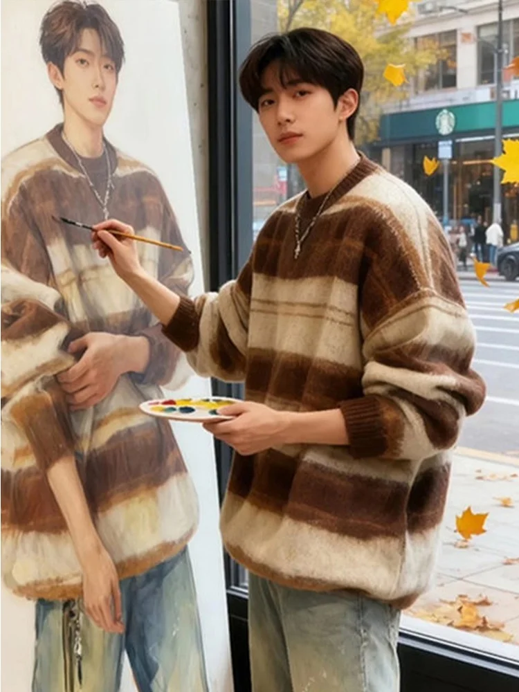 Мужской зимний свитер Color Blo Knitwear: новый, утепленный, мягкий, повседневный, с длинным рукавом, для пар, базовый слой
Мужской зимний свитер Color Blo Knitwear: новый, утепленный, мягкий, повседневный, с длинным рукавом, для пар, базовый слой