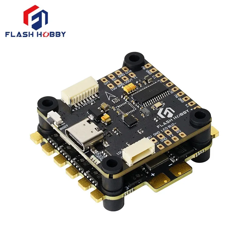 FLASH HOBBY F722 MUP6000 30.5x30.5 Flight Controller BLHELIS 60A 4in1 ESC flight stack for FPV Freestyle Drone Model
FLASH HOBBY F722 MUP6000 30.5x30.5 Flight Controller BLHELIS 60A 4in1 ESC flight stack for FPV Freestyle Drone Model