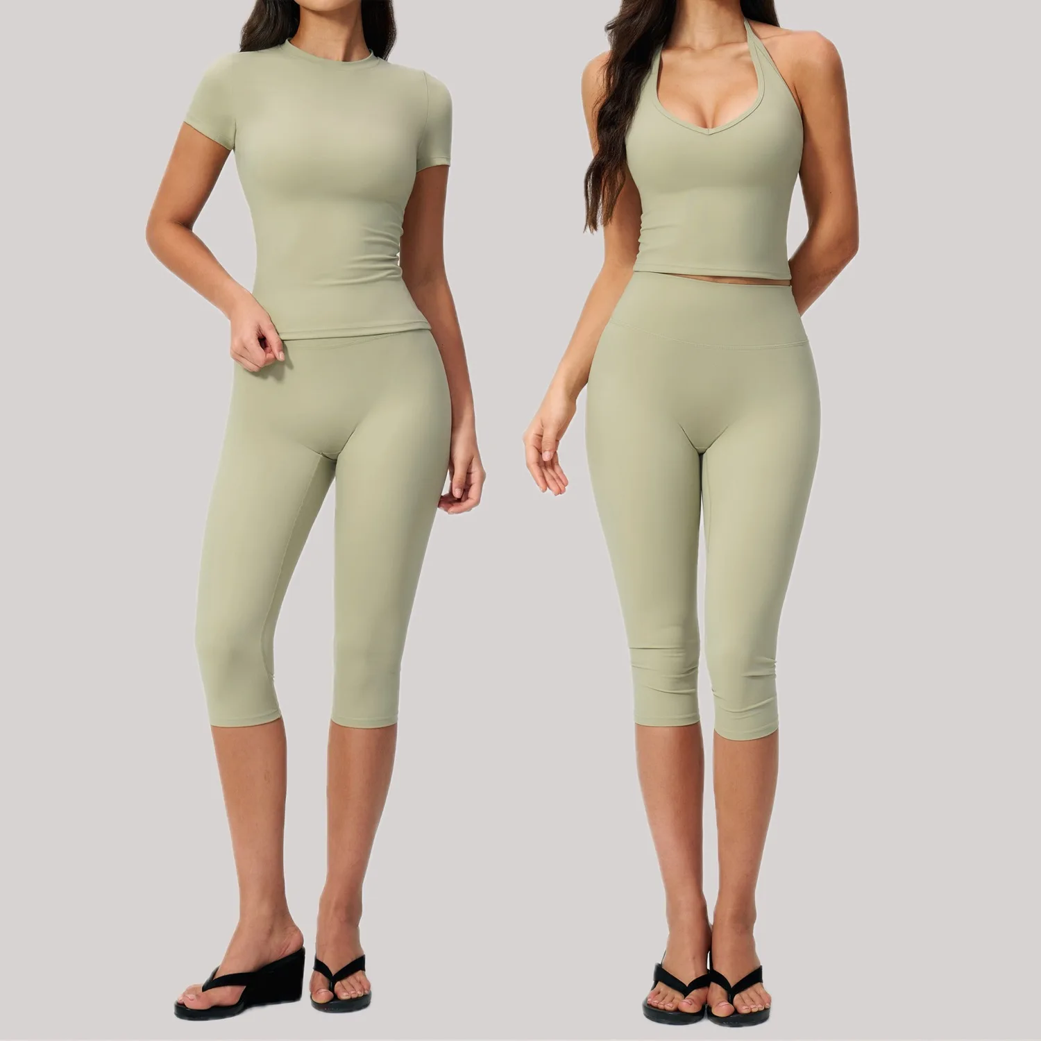 2PCS Yoga Set Women's Fitness Set Gym Tracksuit Breathable Sport Bra Mid length pants Suit Workout Clothing Female Athletic Wear
2PCS Yoga Set Women's Fitness Set Gym Tracksuit Breathable Sport Bra Mid length pants Suit Workout Clothing Female Athletic Wear