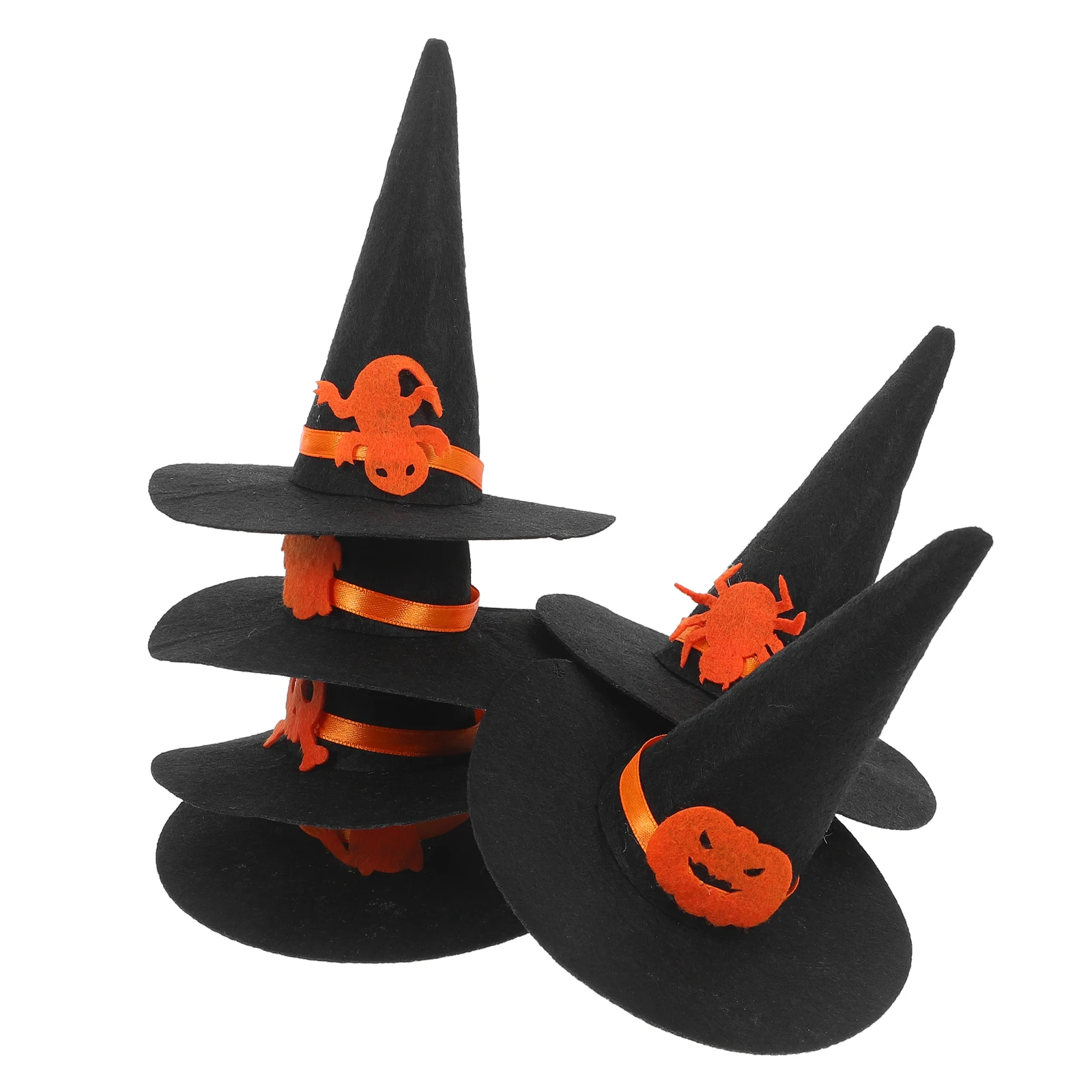 6 Pcs Halloween Witch Hat Home Decoration Props Clothing Accessories Felt Theme Decorations Wizard Costume
6 Pcs Halloween Witch Hat Home Decoration Props Clothing Accessories Felt Theme Decorations Wizard Costume