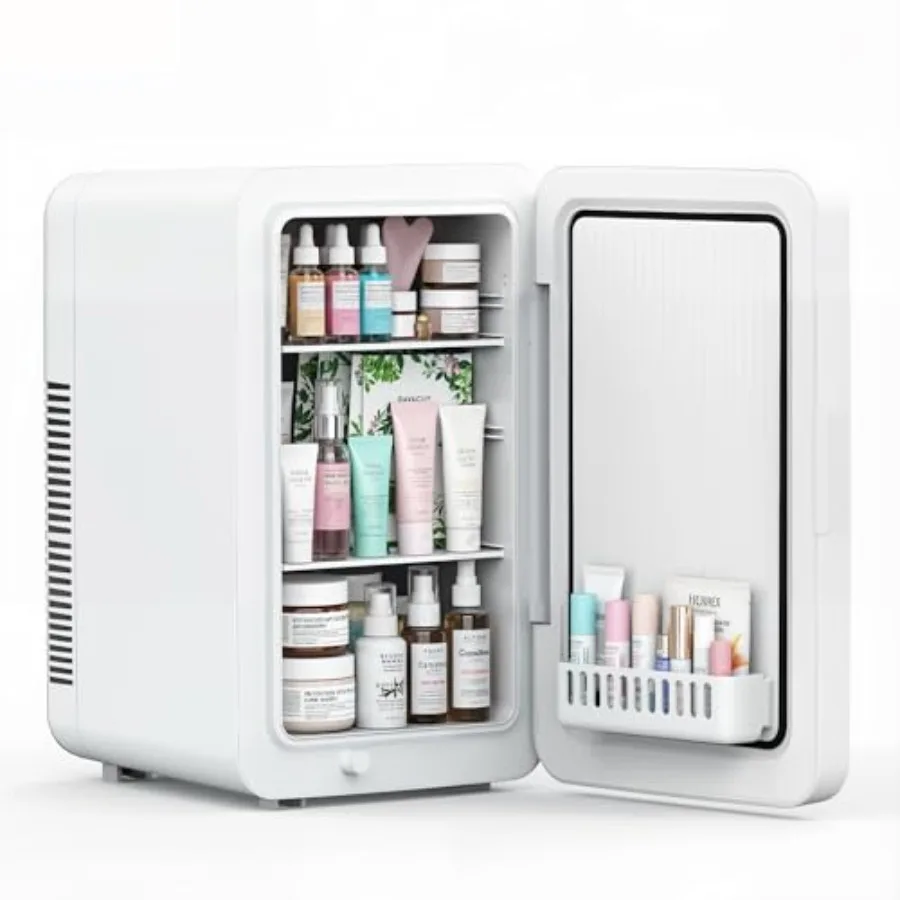 Мини-холодильник 22 л для спальни, на 30 банок, портативный охладитель-нагреватель, компактный холодильник с питанием от сети/аккумулятора для ухода за кожей, напитков, косметики
Мини-холодильник 22 л для спальни, на 30 банок, портативный охладитель-нагреватель, компактный холодильник с питанием от сети/аккумулятора для ухода за кожей, напитков, косметики