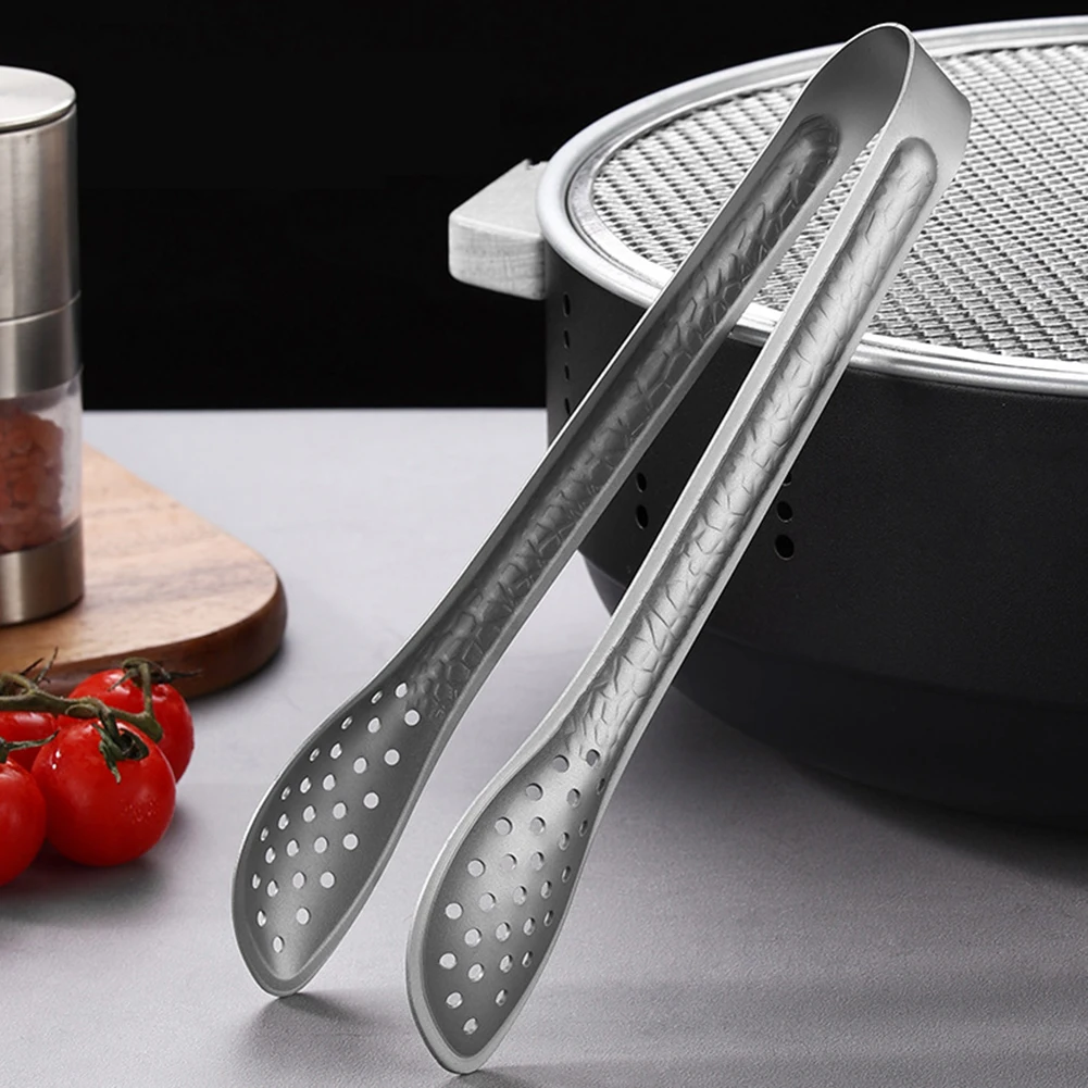 Titanium Food Tongs Kitchen Grill, BBQ, Steak, and Baking Clip Heat-Resistant, Ergonomic Design for Home and Commercial Use
Titanium Food Tongs Kitchen Grill, BBQ, Steak, and Baking Clip Heat-Resistant, Ergonomic Design for Home and Commercial Use