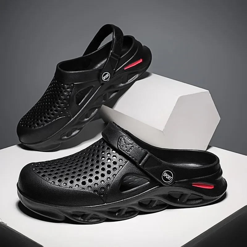 Новинка 2023 года, дышащие сандалии на плоской подошве, мужские нескользящие пляжные тапочки из ЭВА, мужские летние легкие сабо на мягкой подошве
Новинка 2023 года, дышащие сандалии на плоской подошве, мужские нескользящие пляжные тапочки из ЭВА, мужские летние легкие сабо на мягкой подошве