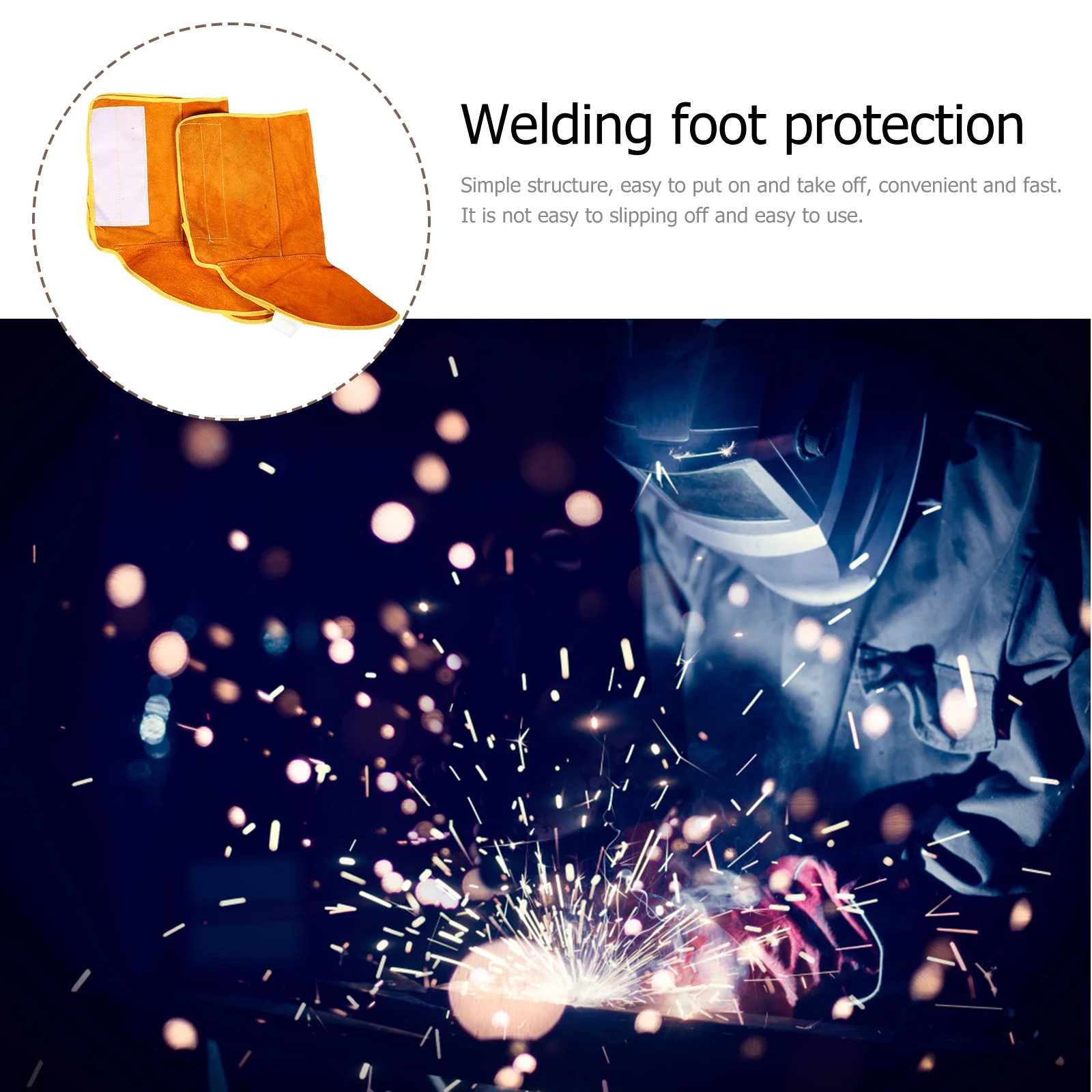 Foot Protector Welding Shoes Cover Durable Safe Portable Long Use Electric Welding Construction Mechanical H ling
Foot Protector Welding Shoes Cover Durable Safe Portable Long Use Electric Welding Construction Mechanical H ling