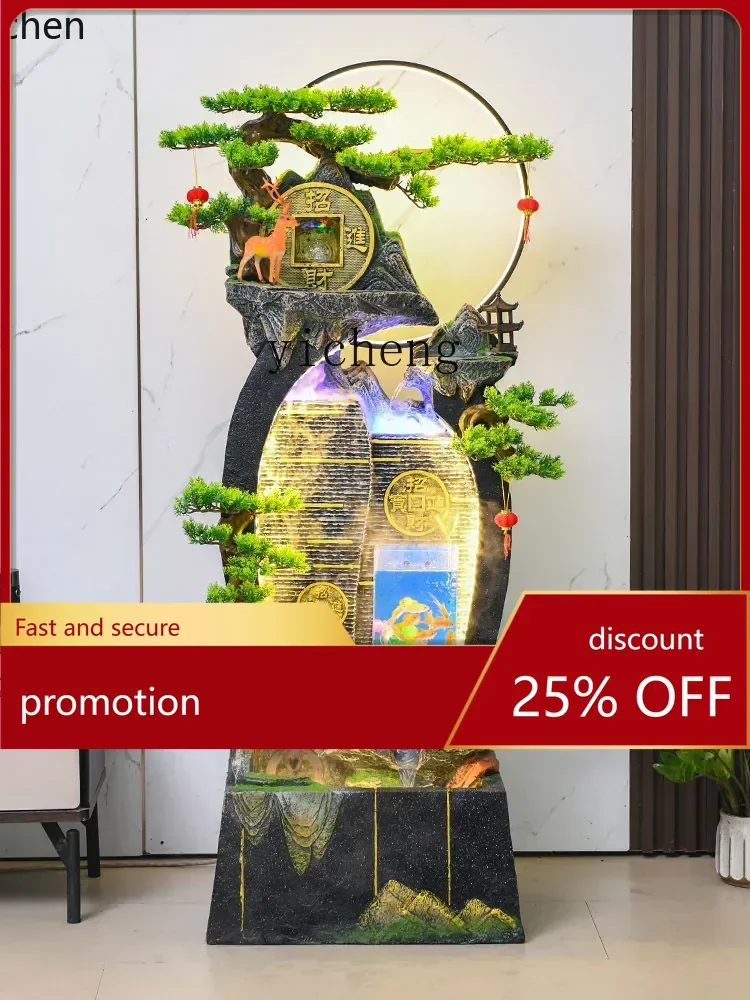 HXL Rockery Fountain Water Screen Living Room Entrance Floor Fish Tank Decoration Fengshui Wheel Make a Fortune
HXL Rockery Fountain Water Screen Living Room Entrance Floor Fish Tank Decoration Fengshui Wheel Make a Fortune