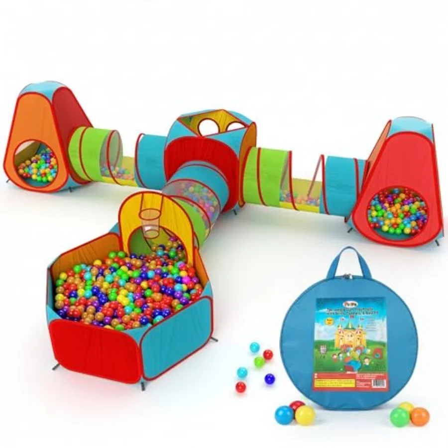 7pc Play Tent with 1 Big Ball Pit for Babies 3 Play Tunnel for Toddlers and 3 Pop Up Tents Playhouse Bundle Best Birthday Gift
7pc Play Tent with 1 Big Ball Pit for Babies 3 Play Tunnel for Toddlers and 3 Pop Up Tents Playhouse Bundle Best Birthday Gift