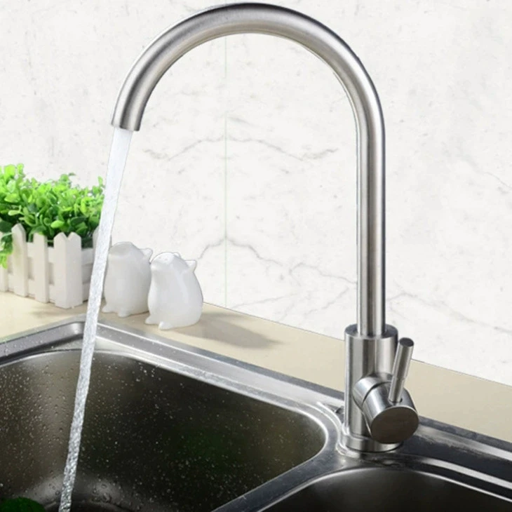 Kitchen Faucet Stainless Steel Kitchen Mixer Single Handle Hot & Cold Water 360 Degree Rotation Basin Install with 60cm Hose Tap
Kitchen Faucet Stainless Steel Kitchen Mixer Single Handle Hot & Cold Water 360 Degree Rotation Basin Install with 60cm Hose Tap