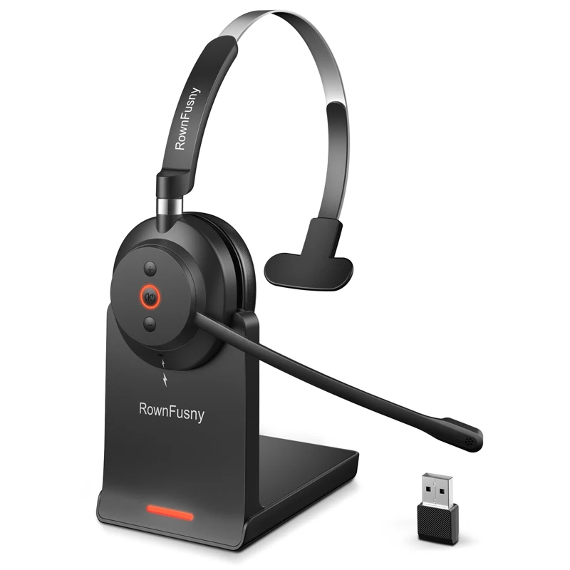 RownFusny Wireless Headset with Mic for Work Bluetooth & USB Dongle Computer Headset for Office/Home/CallCenter/Teams/Zoom/Skype
RownFusny Wireless Headset with Mic for Work Bluetooth & USB Dongle Computer Headset for Office/Home/CallCenter/Teams/Zoom/Skype