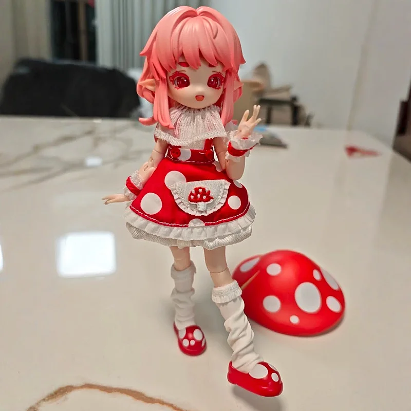 Authentic 1/12 BJD Doll Mushroom Themed Action Figure Blind Box Cute Desktop Decor Removable PU Skirt Fashion Toy Gift For Girls
Authentic 1/12 BJD Doll Mushroom Themed Action Figure Blind Box Cute Desktop Decor Removable PU Skirt Fashion Toy Gift For Girls