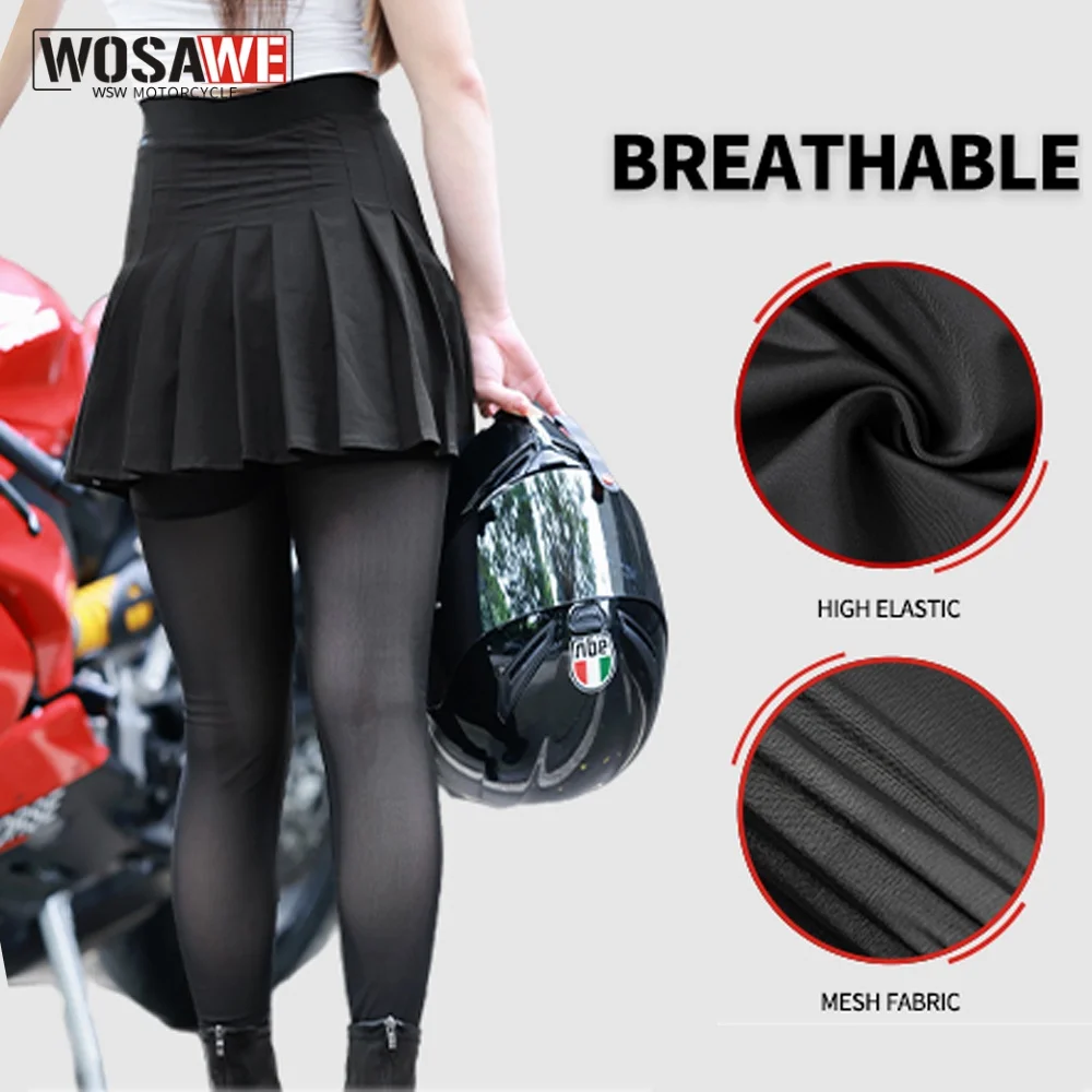 WOSAWE Women Motorcycle Pants Skirt Summer Motorbike Trousers Breathable Outdoor Casual Motocross Motorcycle Pants
WOSAWE Women Motorcycle Pants Skirt Summer Motorbike Trousers Breathable Outdoor Casual Motocross Motorcycle Pants