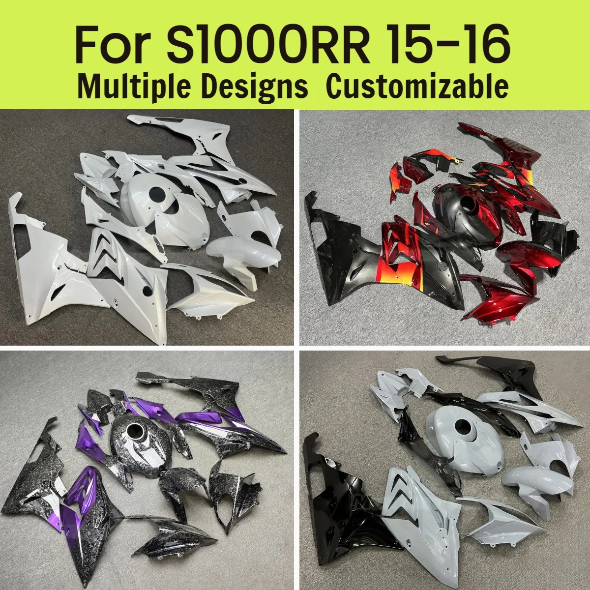 For BMW S1000RR 2015 2016 Motorcycle Fairings S 1000RR 15 16 ABS Plastic Prime Customizable Cool Fairing Kit
For BMW S1000RR 2015 2016 Motorcycle Fairings S 1000RR 15 16 ABS Plastic Prime Customizable Cool Fairing Kit