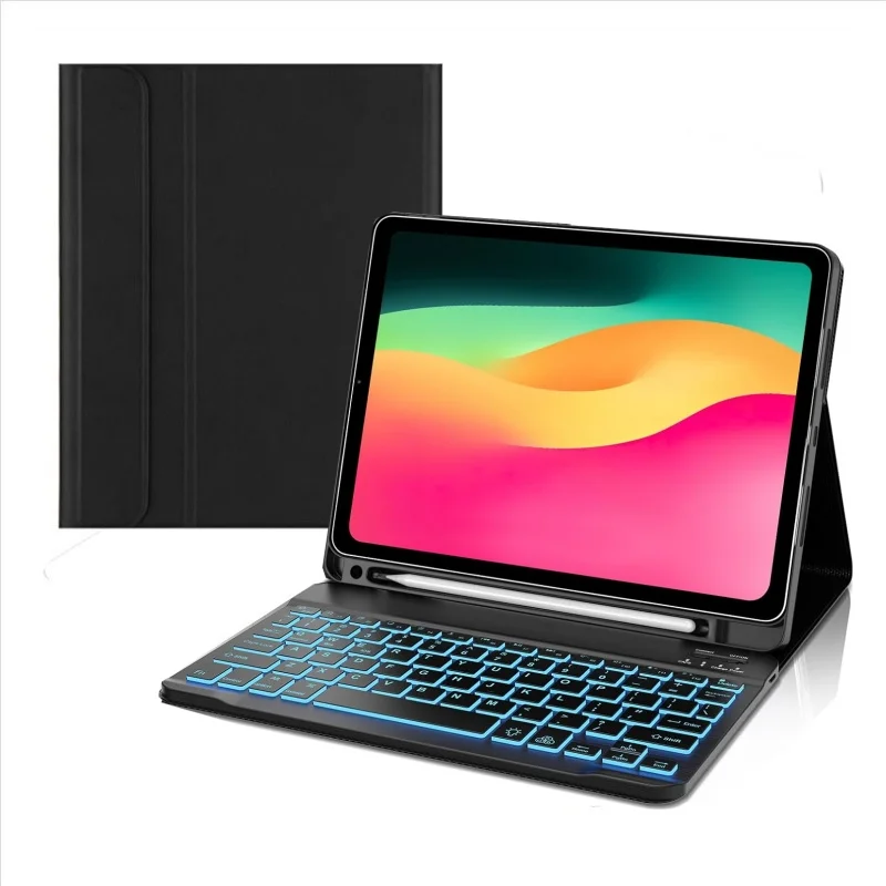 Для iPad 11 11 дюймов (A16) Чехол с клавиатурой 2025 7-цветный съемный беспроводной чехол с подсветкой для iPad 10-го поколения 10,9 дюймов 2022
Для iPad 11 11 дюймов (A16) Чехол с клавиатурой 2025 7-цветный съемный беспроводной чехол с подсветкой для iPad 10-го поколения 10,9 дюймов 2022