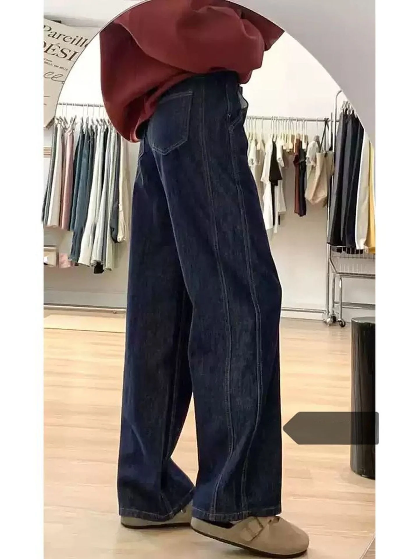 plus Size Classic Deep Blue Wide Leg Denim Jeans Women Summer Loose Slim Straight Drapey Floor-Length Pants High Waist Pure C...
plus Size Classic Deep Blue Wide Leg Denim Jeans Women Summer Loose Slim Straight Drapey Floor-Length Pants High Waist Pure C...