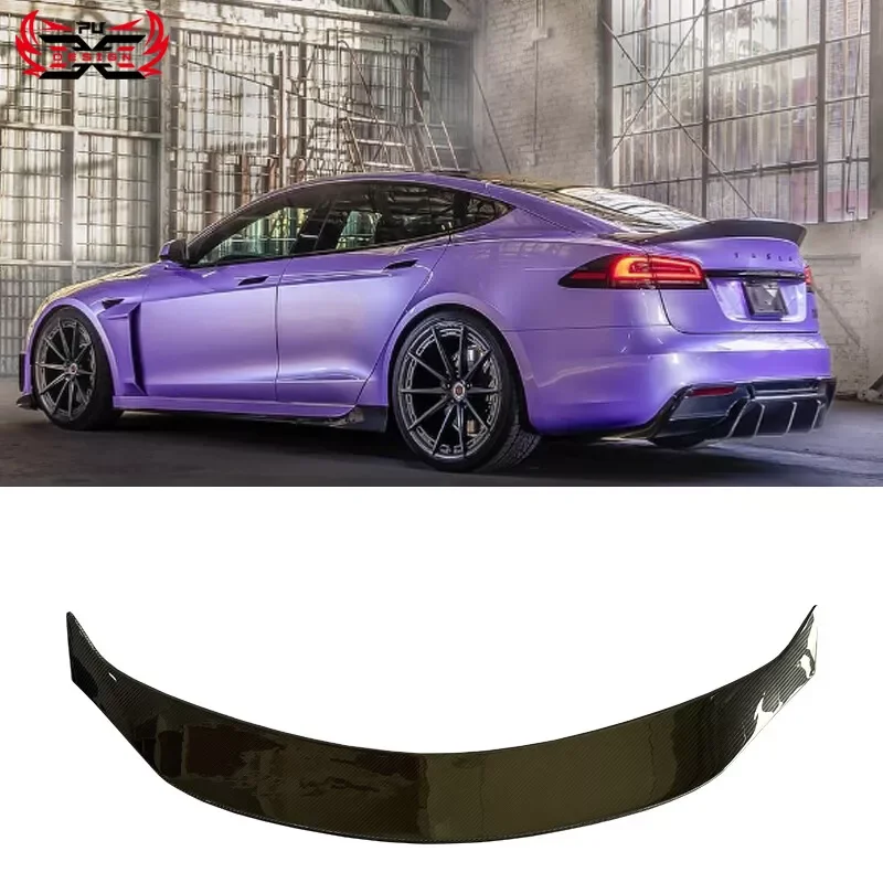 For 2021-2024 Tesla Model S Plaid Trunk Spoiler Wing Dry Carbon Fiber Spoiler Lip
For 2021-2024 Tesla Model S Plaid Trunk Spoiler Wing Dry Carbon Fiber Spoiler Lip
