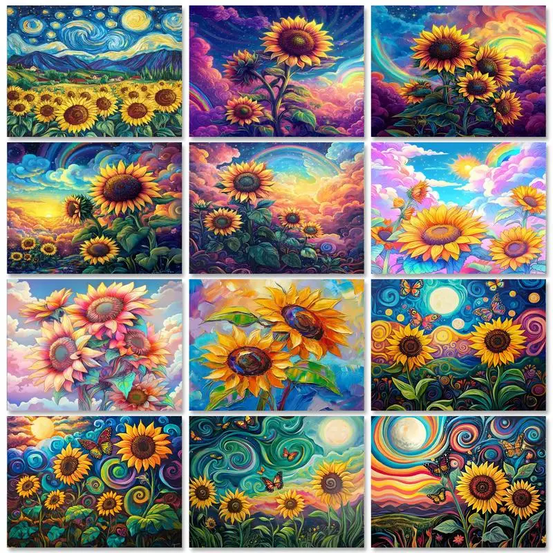 RUOPOTY Acrylic Paint Diy Painting By Numbers For Adults Frame Starry Sky Sunflowers Modern Wall Art Picture For Home Decors
RUOPOTY Acrylic Paint Diy Painting By Numbers For Adults Frame Starry Sky Sunflowers Modern Wall Art Picture For Home Decors