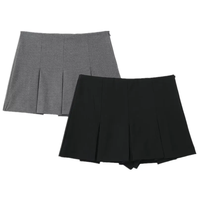 High Waist Wide Pleat ort Skirt Pants Autumn New Sle Versatile Women's Clothing Commute Simple Sle A-Line Skirt
High Waist Wide Pleat ort Skirt Pants Autumn New Sle Versatile Women's Clothing Commute Simple Sle A-Line Skirt