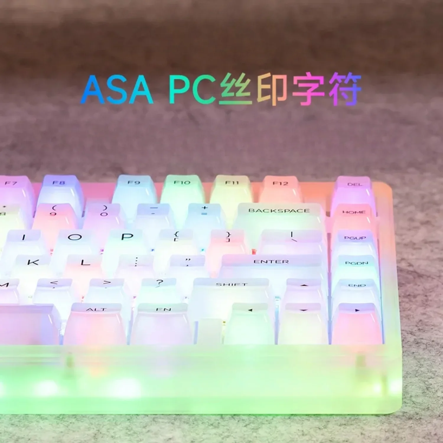 Clear Transparent Ice Cube Keycaps ASA Large Set Translucent for 60/64/84/98/108 Gaming Mechanical Keyboard MX Switch
Clear Transparent Ice Cube Keycaps ASA Large Set Translucent for 60/64/84/98/108 Gaming Mechanical Keyboard MX Switch