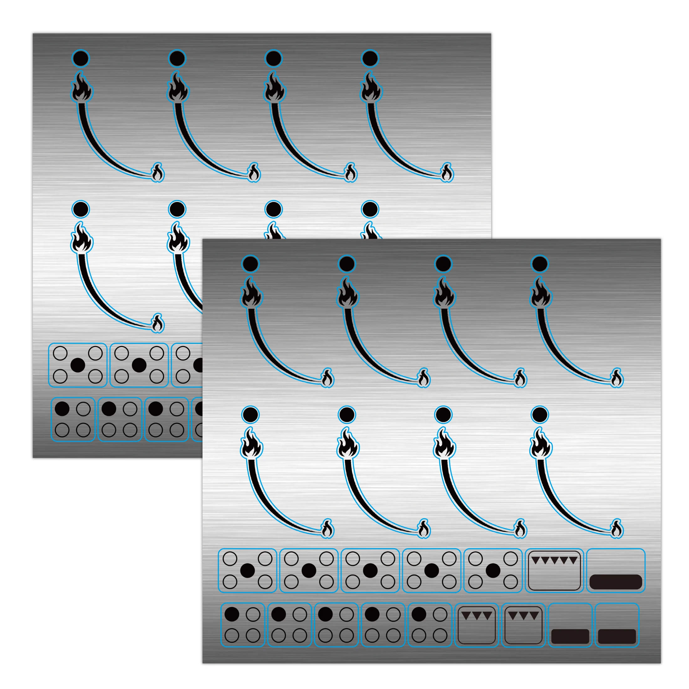 4 sheets Flame Indicating Stickers Flame Indicators Ring Stove Labels Oven Replacement Adhesive knob Symbols Cooktop Hob Cooker
4 sheets Flame Indicating Stickers Flame Indicators Ring Stove Labels Oven Replacement Adhesive knob Symbols Cooktop Hob Cooker