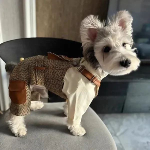 Dog Shirts Clothes British Style Overalls, Pet Stripe Onesies Apparel, Puppy Jacket Sling Jumpsuit Costumes with Pocket
Dog Shirts Clothes British Style Overalls, Pet Stripe Onesies Apparel, Puppy Jacket Sling Jumpsuit Costumes with Pocket