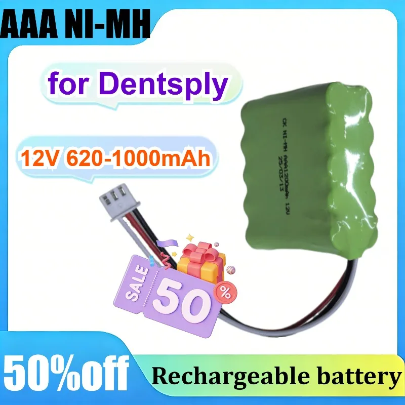 AAA NI-MH for Dentsply PROPEX X-SMART 12V 620mAh 1000mAh Battery Root Canal Instrument Motor Medical Equipment
AAA NI-MH for Dentsply PROPEX X-SMART 12V 620mAh 1000mAh Battery Root Canal Instrument Motor Medical Equipment
