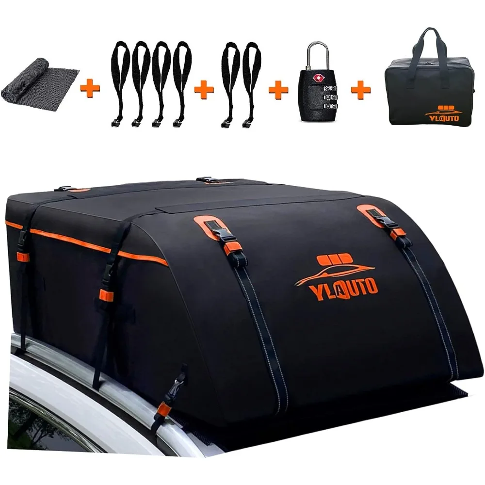 Rooftop Cargo Carrier,20 Cubic Feet Aerodynamic Design Rooftop Car Bag 100% Waterproof, Roof Rack Cargo Carrier with Anti-Slip M
Rooftop Cargo Carrier,20 Cubic Feet Aerodynamic Design Rooftop Car Bag 100% Waterproof, Roof Rack Cargo Carrier with Anti-Slip M