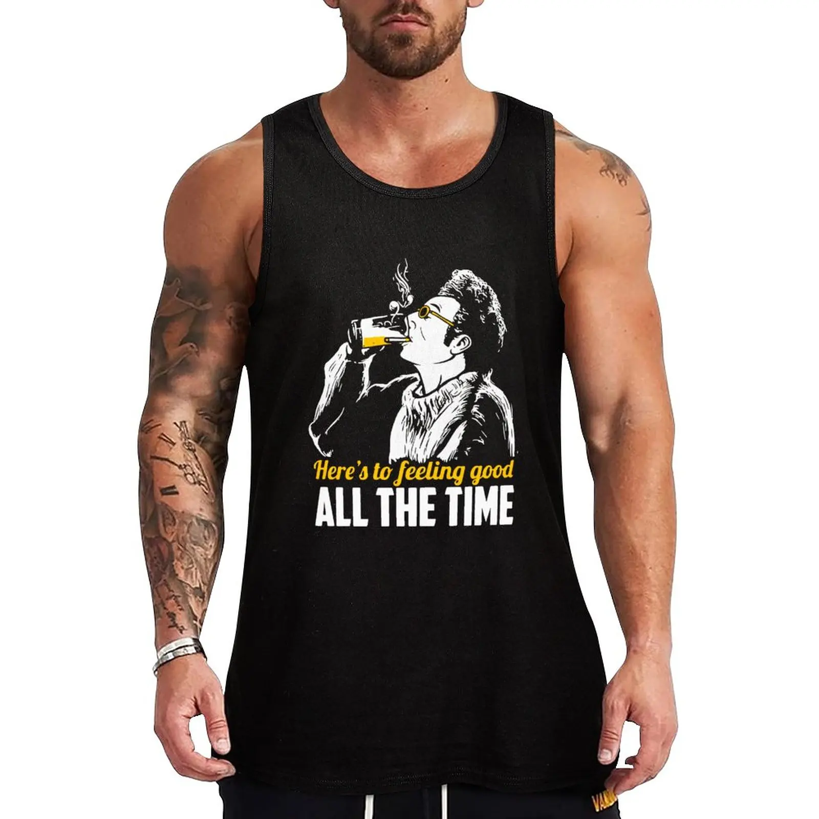 New Cosmo Kramer Here’s To Feeling Good All The Time Tank Top Men's cotton t-shirt Man clothes for gym singlet for men
New Cosmo Kramer Here’s To Feeling Good All The Time Tank Top Men's cotton t-shirt Man clothes for gym singlet for men