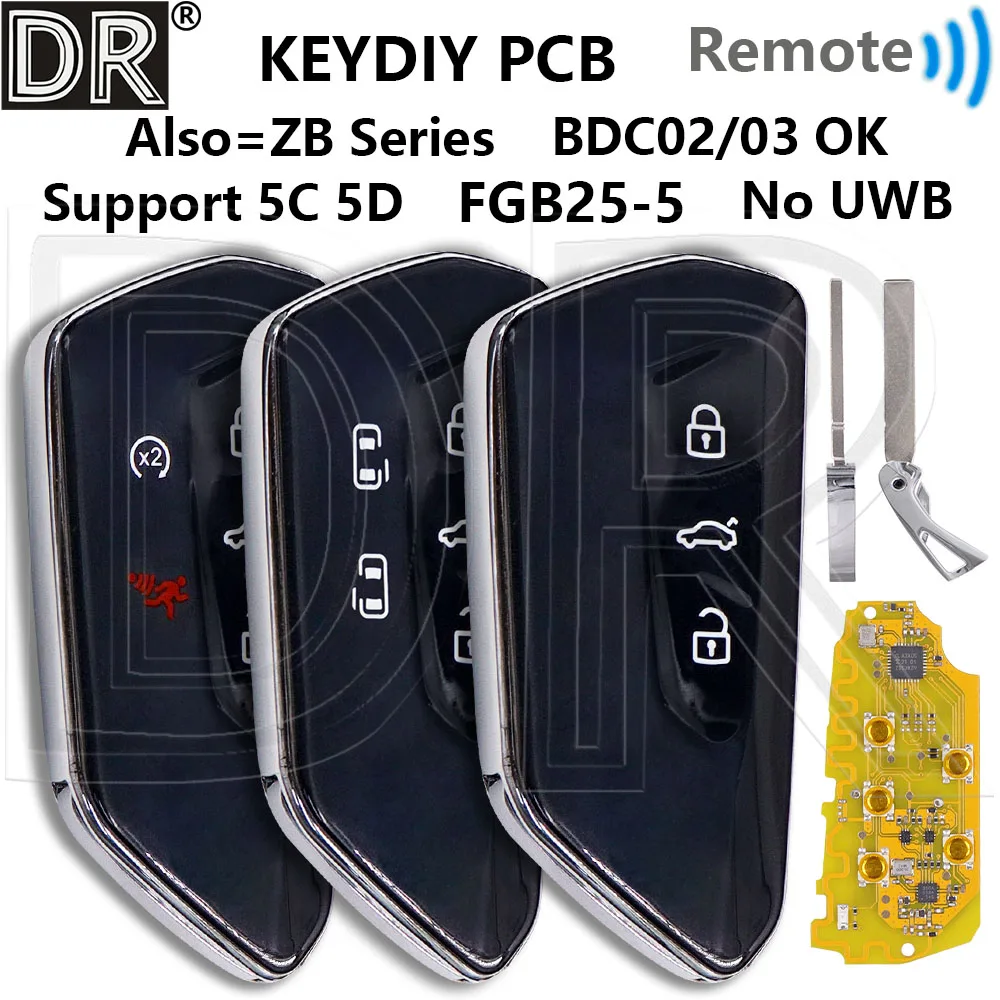 Great FBG25-5 Support MQB49/5C 5D No UWB Also Can As ZB Used KEYDIY PCB Car Key Or Shell For VW Volkswagen Porseche BMW Audi
Great FBG25-5 Support MQB49/5C 5D No UWB Also Can As ZB Used KEYDIY PCB Car Key Or Shell For VW Volkswagen Porseche BMW Audi