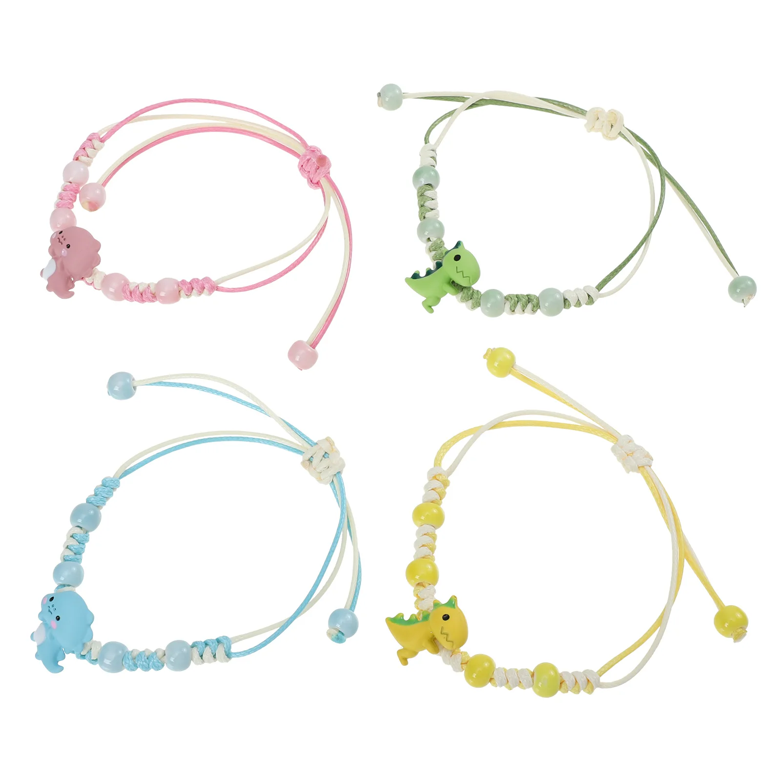 4Pcs Cartoon Dinosaur Bracelets Girls Adjustable Braided String Rope Chains Jewelry Gift Accessories Trendy Fashion
4Pcs Cartoon Dinosaur Bracelets Girls Adjustable Braided String Rope Chains Jewelry Gift Accessories Trendy Fashion