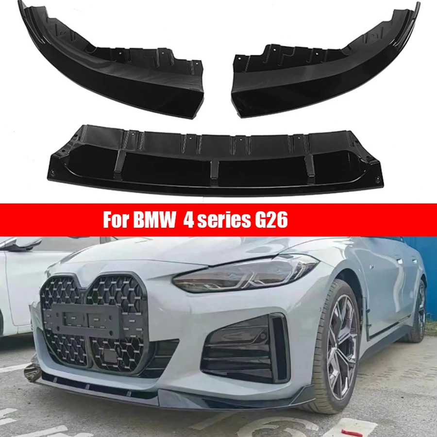 For BMW 4 series G26 Bright Black Front lip Car Front Bumper Diverter Spoiler Diffuser glossy black Front lip style chin body ki
For BMW 4 series G26 Bright Black Front lip Car Front Bumper Diverter Spoiler Diffuser glossy black Front lip style chin body ki