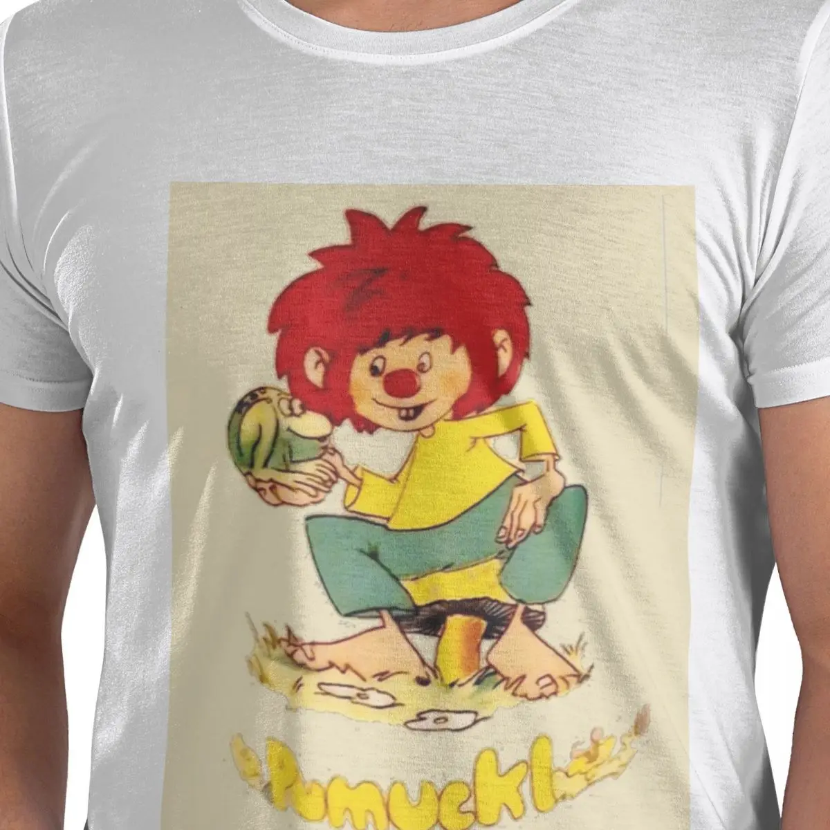 Винтажная редкая футболка Pumuckl-1983, футболка из 100% хлопка, мужские футболки большого размера, мужские футболки с круглым вырезом и коротким рукавом, S-6XL
Винтажная редкая футболка Pumuckl-1983, футболка из 100% хлопка, мужские футболки большого размера, мужские футболки с круглым вырезом и коротким рукавом, S-6XL