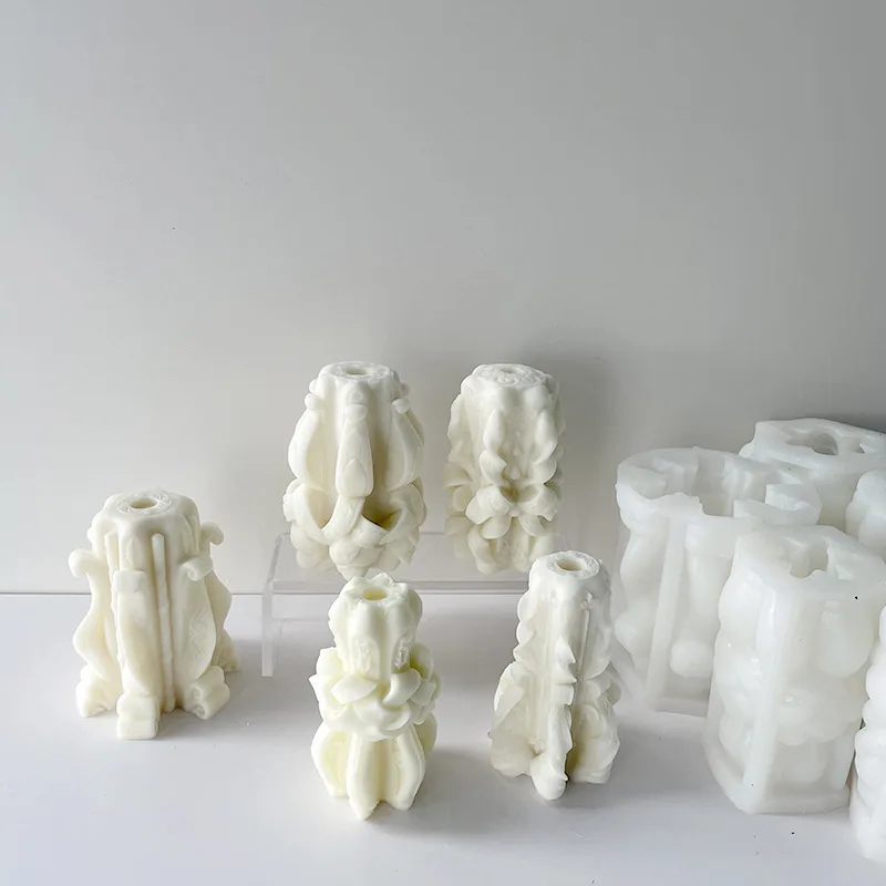Geometric Petal Cylindrical Scented Candle Silicone Mold Creative DIY Geometric Candle moldes de silicona para velas Plaster
Geometric Petal Cylindrical Scented Candle Silicone Mold Creative DIY Geometric Candle moldes de silicona para velas Plaster