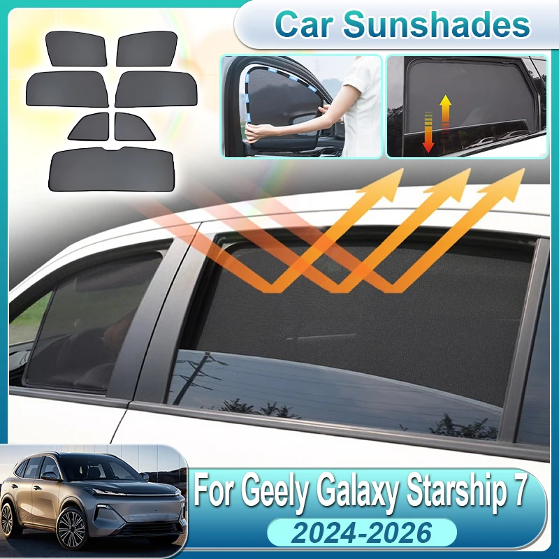 For Geely Galaxy Starship 7 Emi 2024 2025 2026 EX5 Starray EM-i Car Window Sun Shade Magnetic Curtain Windshield Sun Visor Cover
For Geely Galaxy Starship 7 Emi 2024 2025 2026 EX5 Starray EM-i Car Window Sun Shade Magnetic Curtain Windshield Sun Visor Cover