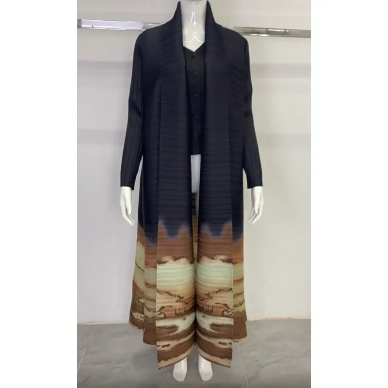 Miyake Pleated Abaya Arabia Loose Printed Commuter Stretch Cardigan Plus Size Jacket Modest Conservative Islamic Women's Robe
Miyake Pleated Abaya Arabia Loose Printed Commuter Stretch Cardigan Plus Size Jacket Modest Conservative Islamic Women's Robe