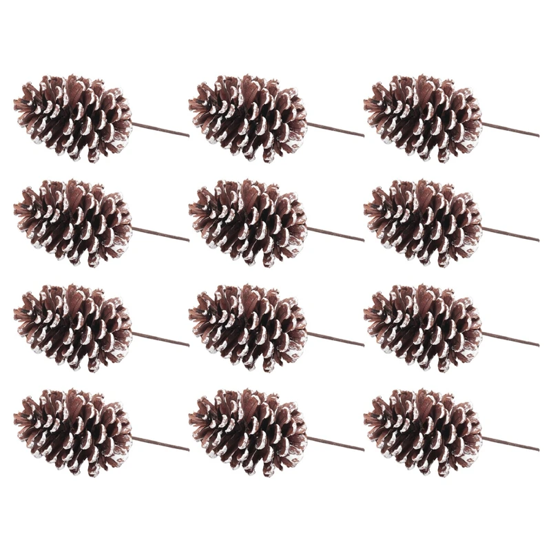 12Pcs Natural Pine Cone Picks Sprays Medium Pinecones Picks With Wired Stems 8.3 Inch Tall For Xmas B
12Pcs Natural Pine Cone Picks Sprays Medium Pinecones Picks With Wired Stems 8.3 Inch Tall For Xmas B