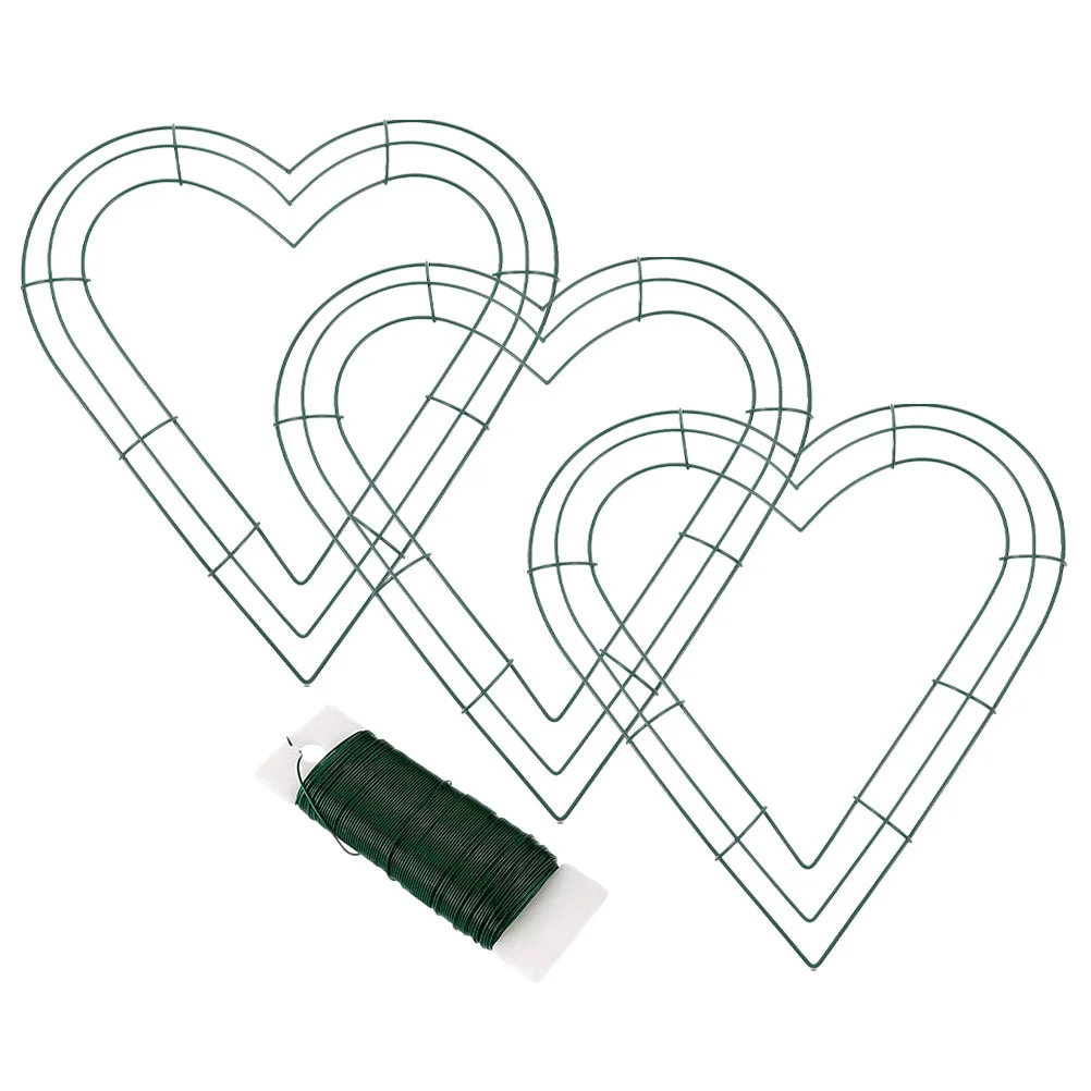 3 Pcs Decor Heart Shaped Wrought Iron Frame Wreaths Rings Supplies Gold Foil Green DIY Tinsel Garland
3 Pcs Decor Heart Shaped Wrought Iron Frame Wreaths Rings Supplies Gold Foil Green DIY Tinsel Garland