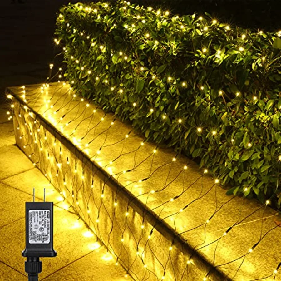 12ft x 5ft 360 LED Christmas Net Lights, 8 Modes Low Voltage Green Wire Mesh Christmas Decorations Lights for Xmas Trees, Bushe
12ft x 5ft 360 LED Christmas Net Lights, 8 Modes Low Voltage Green Wire Mesh Christmas Decorations Lights for Xmas Trees, Bushe