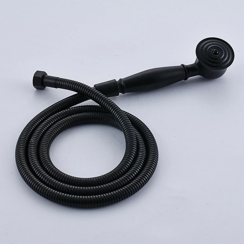 Black Brass Water Saving Shower Head Telephone Bathroom Hand Held Shower Head Set with 1.5m Hose
Black Brass Water Saving Shower Head Telephone Bathroom Hand Held Shower Head Set with 1.5m Hose